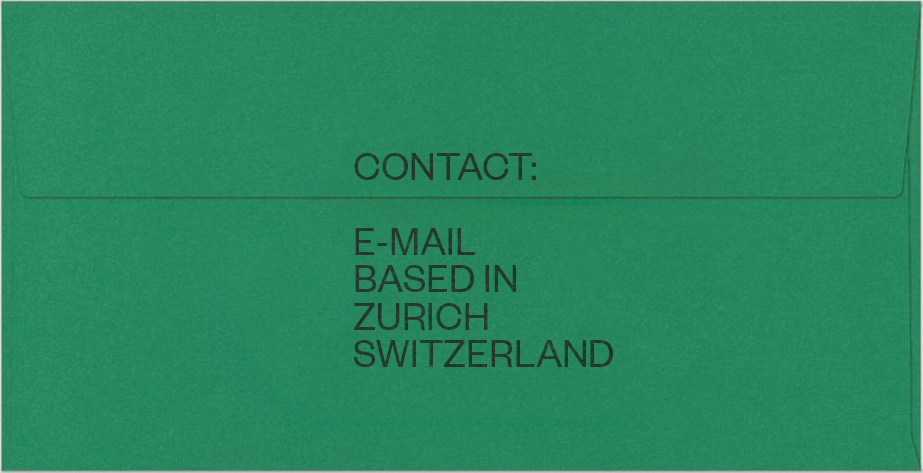 Contact: e-mail – based in Zurich, Switzerland