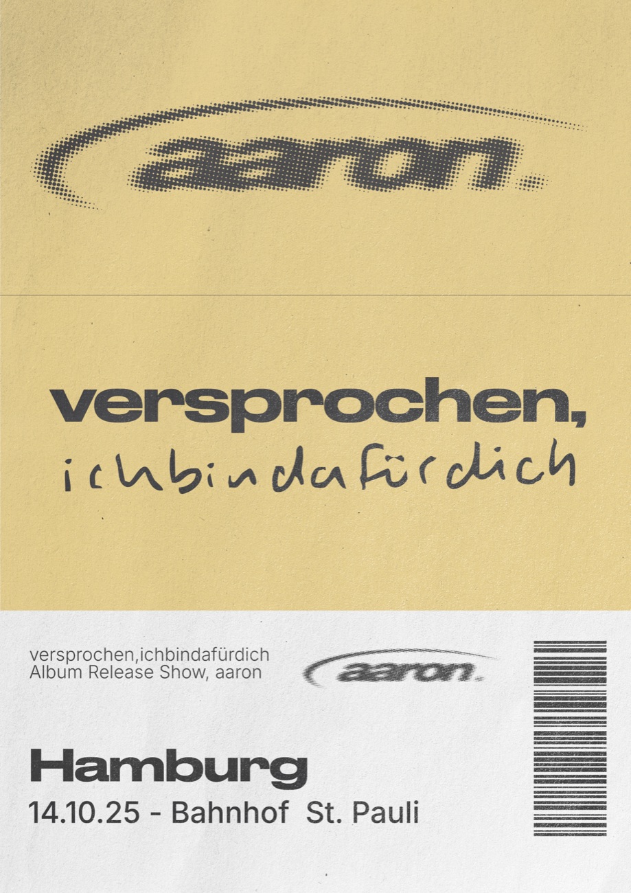 Concert ticket AARON – Hamburg
